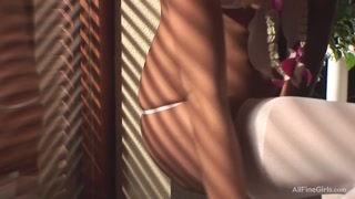 Sasha’s white lingerie slips as she pleasures herself - porn percuma di GEEZ.TUBE