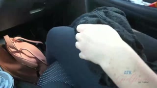 Watch Amateur Brittany Shae strips in the car on GEEZ.TUBE - the best videos