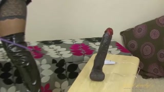 Watch Lelani Tizzie takes black dildo all in on GEEZ.TUBE - the best videos