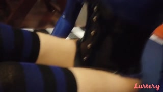 Glossy Rubber PVC Training with Rei and Lee - free porn on GEEZ.TUBE