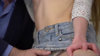 Adel Bye rewards old man with a hot handjob - darmowe porno na GEEZ.TUBE