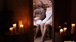 Redhead's Sauna Seduction - porno gratis en GEEZ.TUBE