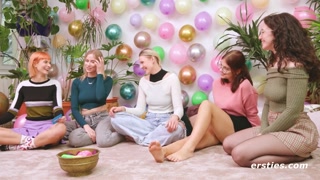 Watch Redhead, Blonde, and Brunette in Orgy on GEEZ.TUBE - the best videos
