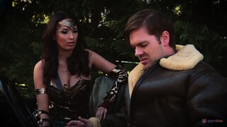 Wonder Woman Parody: Natural Tits Brunette Fucked Hard - porno gratis en GEEZ.TUBE